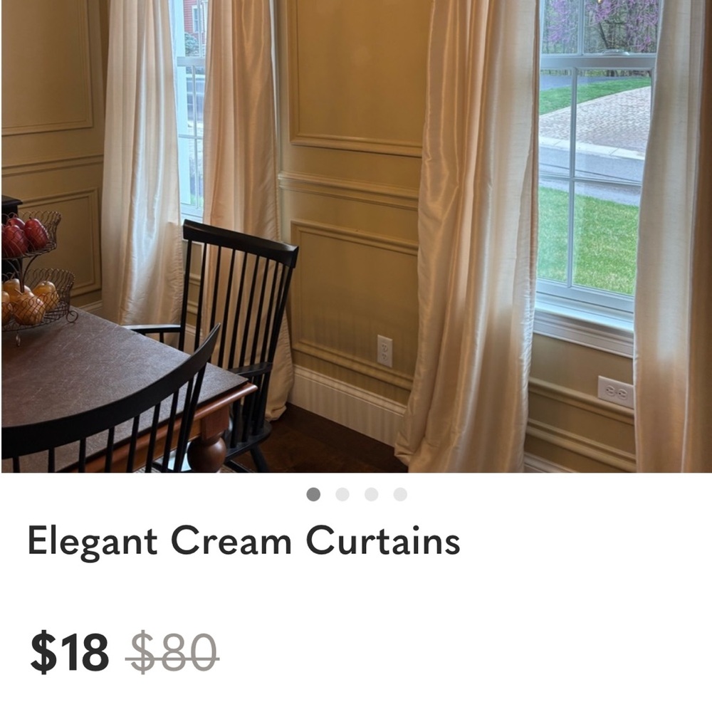 Elegant Cream Curtains